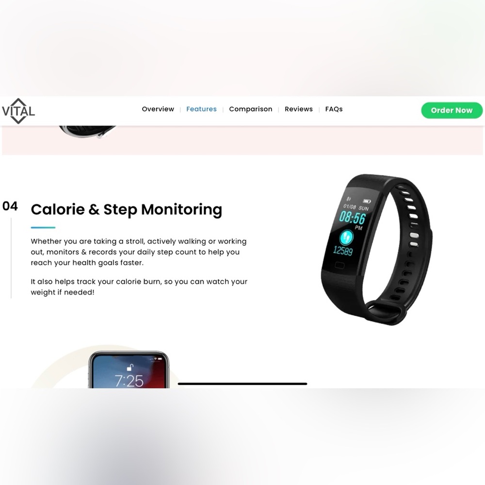 Set of Vital Fit Smart Watches in Black